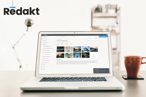 Redakt content management on MacBook